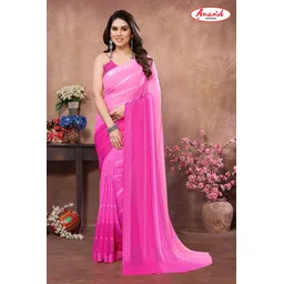 Embellished, Self Design, Ombre, Dyed Bollywood Satin Saree-image-18