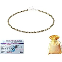 anant infinity Raw Pyrite Anklet | Pyrite Anklet for Women | Best Gift Items | Spiritual Jewellery for Women | Stone of Money, Protection & Power-picture-11