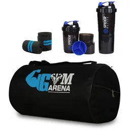 ananya enterprises 10 L Gym Duffel Bag - Gym Bag Combo for Men Combo Set for Men and Women Workout - Black-picture-12