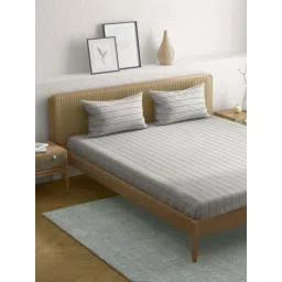 Anaqa by Pantaloons Brown Cotton Bedsheet With 2 Pillow Covers-picture-21