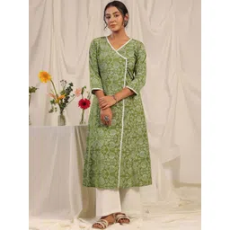 anayna Women Floral Embroidered Chikankari Anarkali Kurta-picture-12