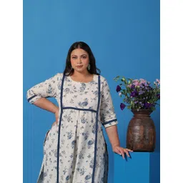 anayna Women Floral Printed Cotton Kurta-picture-11
