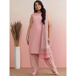 anayna Women Floral Printed Regular Pure Cotton Kurta with Salwar & With Dupatta-image-48
