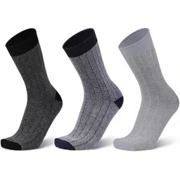 anchor Free Size Business/ Office/ Casual/ Formal Cotton Socks For Men Solid Mid-Calf/Crew-picture-18