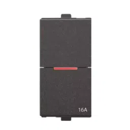 Anchor Penta Modular 1 Way Thin Slim Flat Switch 1 Module 16 Amp Black, 65147B (Pack of 10)-image-45