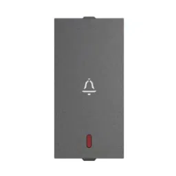 Anchor Penta Zen Bell Push Flat Switch With Indicator 1 Module 10 Amp Black, 65176B (Pack of 20)-image-48