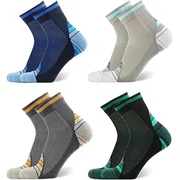anchor Sports Socks for Men, Sole Terry/Towel Cushioning Ankle Length Socks, High Performance Athletic Wear For Running, Cycling, Workout And Outdoor Sports, Combo Pack of 4 Pair Socks-picture-21