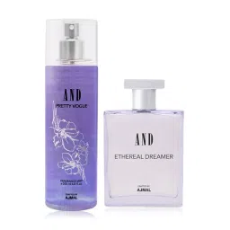 AND by Ajmal Ethereal Dreamer Eau de Parfum & Pretty Vogue Body Mist Combo for Women-picture-13