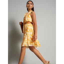 AND Women's Printed Fit & Flare Dress-picture-20