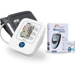 AND UA-611 Upper Arm Blood Pressure Monitor + Dr. Morepen BG-03 Glucometer (with 25 Test Strips) for Home Health Monitoring Bp Monitor-picture-15