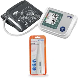 AND UA-767S-W Upper Arm Blood Pressure Monitor + Omron MC -246 Digital Thermometer for Home Health Monitoring Bp Monitor-picture-18