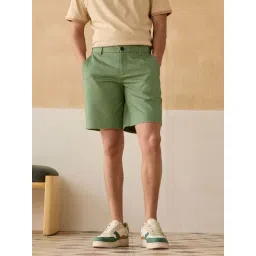 Andamen Green Regular Fit Shorts-picture-18