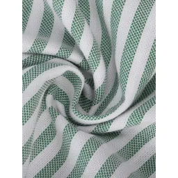 ANDAMEN Green Regular Fit Striped Cotton Shirt image 4