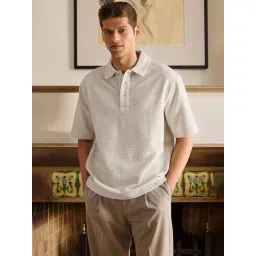 Andamen Green Relaxed Self Design Polo T-Shirt-picture-45