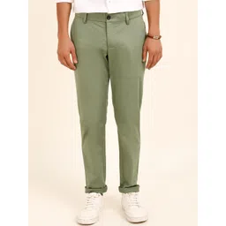 Andamen Men Green Ultra Slim Fit Cotton Chinos-picture-34