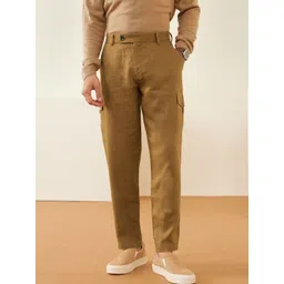 Andamen Men Mid-Rise Regular Fit Cargos Trousers-picture-41