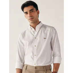 Andamen Men Premium Fit Solid Button-Down Collar Cotton Casual Shirt-picture-15