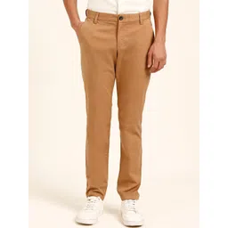 Andamen Men Ultra Slim Fit Cotton Trousers-picture-19