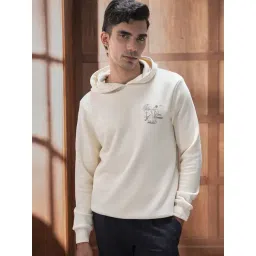 Andamen Off-White Cotton Poly Modal Solid Regular Fit Sweatshirt-picture-24