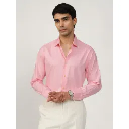Andamen Pink Cotton Regular Fit Shirt-picture-12