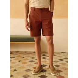 Andamen Rust Regular Fit Shorts-picture-25