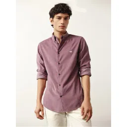 Andamen Signature Core Pink Slim Fit Solid Shirt-picture-16