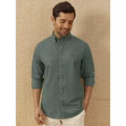 ANDAMEN Teal Slim Fit Shirt-picture-24