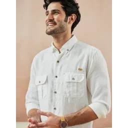 Andamen White Slim Fit Shirt-picture-29