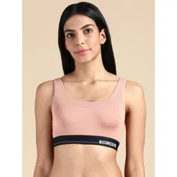 &CIRCUS High Coverage Non-Padded Non Wired Moisture Wicking MicroModal Lounge Bra-picture-14