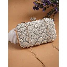 anekaant Party Cream Clutch-picture-11