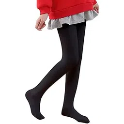 ANESHA Girls' Perfect Fit Fleece Tights for Energetic Kids Black Pack of 1 (24-32 Waist)-picture-13