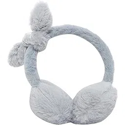 ANESHA Womens Ear Muffs - Winter Ear Warmers/Covers - Cable Knit Furry Fleece Earmuffs for Cold Weather Pack of 1 Blue Color-picture-29