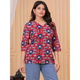 Angarkha Women Ethnic Motifs Printed Regular Top-picture-12