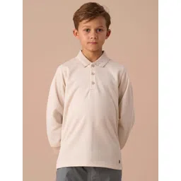 Angel & Rocket Boys Abstract Printed Polo Collar Cotton T-shirt-picture-23