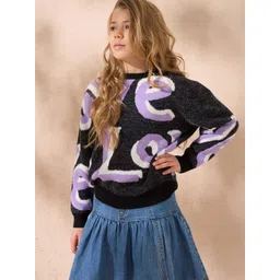 Angel & Rocket Girls Typography Pullover-picture-21