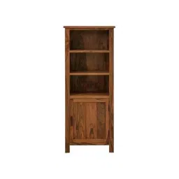 Angel Furniture 55x35x135cm Honey Glossy Finish Solid Wood Tallboy Bookshelf, AF-178H-picture-31