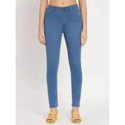 Angelfab Light Blue Skinny Fit High Rise Jeans-picture-16