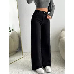 AngelFab Women Straight Fit High-Rise Stretchable Jeans-picture-32