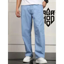 ANGERHOOD Men Straight Fit Mid-Rise Light Fade Jeans-picture-36