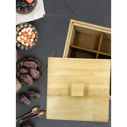 Angira handicrafts Beige Wooden Multi-Utility Organiser-picture-21