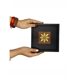 Angira handicrafts Black & Brown Printed Wooden Multi-Utility Organiser-picture-24