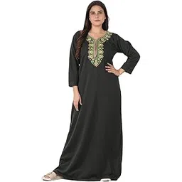 anglina Women's Winter Wear Woolen Full Sleeve Solid Fleece Nighty, Maxi, Nightwear, Nightgown WSR-173-picture-41