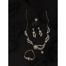 Anikas Creation Classic White Designer Jewellery Set-picture-42