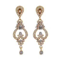 Anikas Creation Stylish American Diamond Gold Tone Jewellery Set image 4