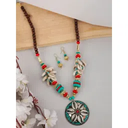 Anikas Creation Stylish Multicolour Pearl Beaded Jewellery Set-picture-13