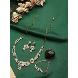 Anikas Creation White Timeless Elegance Jewellery Set-picture-25