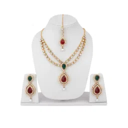 anika's creations Anika's Creation Exclusive Jewellery Set with Maang Tikka-picture-11