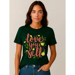 Anikmart Typography Printed Round Neck Pure Cotton T-shirt-picture-11