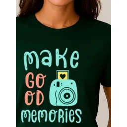 Anikmart Typography Printed Round Neck Pure Cotton T-shirt image 5