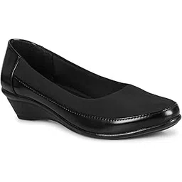 anita sarees Women's Wedge Heel Ballet Flats | Stylish & Comfortable Slip-On Ballerinas & Bellies for Casual, Office, & Formal Wear | Lightweight Shoes for Women & Girls-picture-15
